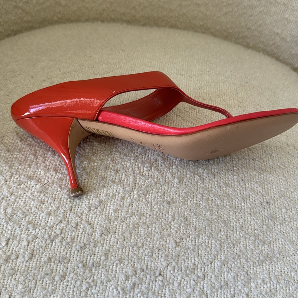 Prada coral patent leather sandals - Picture 8 of 11